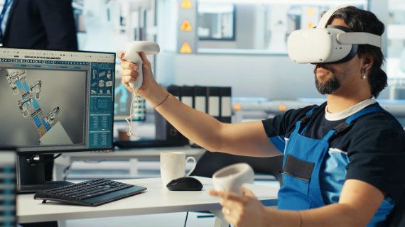 Industrial AR training simulation